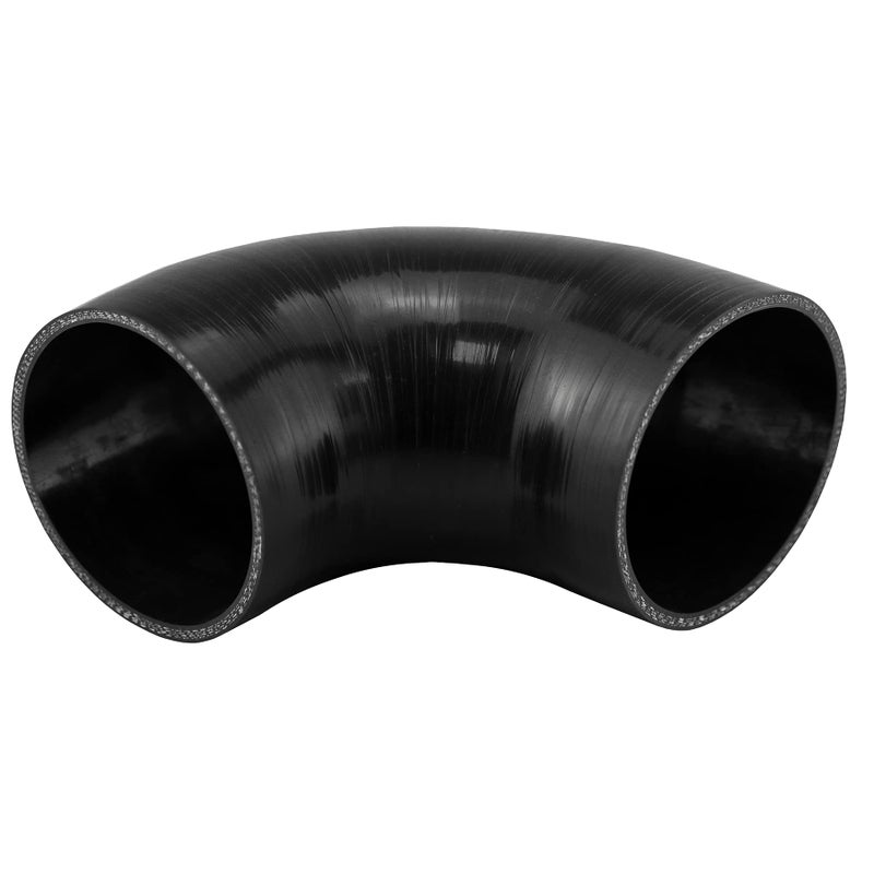 Ucreative 90 Degree Elbow ID: 4.0""(102mm) 4-Ply High Performance Coupler Silicone Hose for Vehicle with T-Bolt Clamp - Image 4